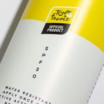 A close up of the Pelotan Tour de France special edition sunscreen - proven by the world’s best athletes.