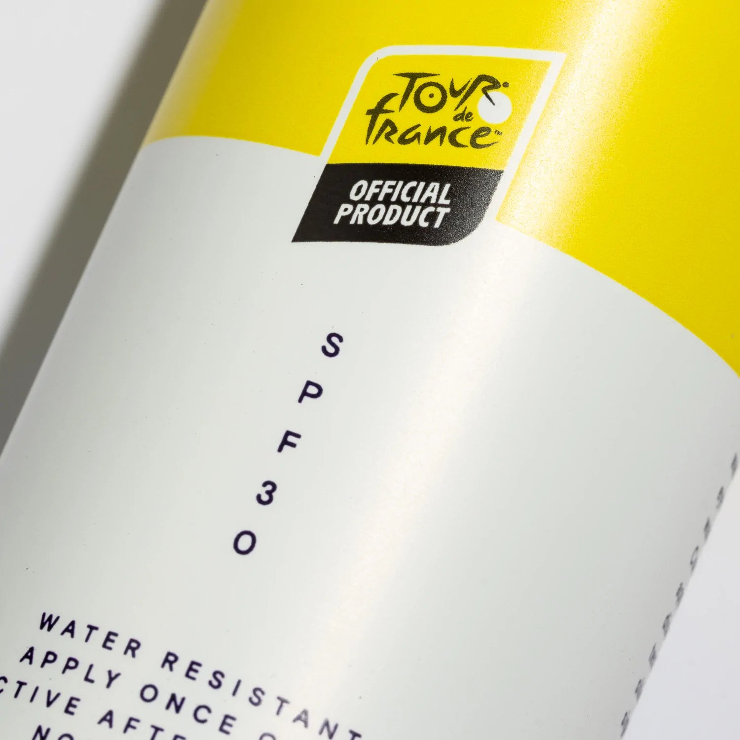 A close up of the Pelotan Tour de France special edition sunscreen - proven by the world’s best athletes.