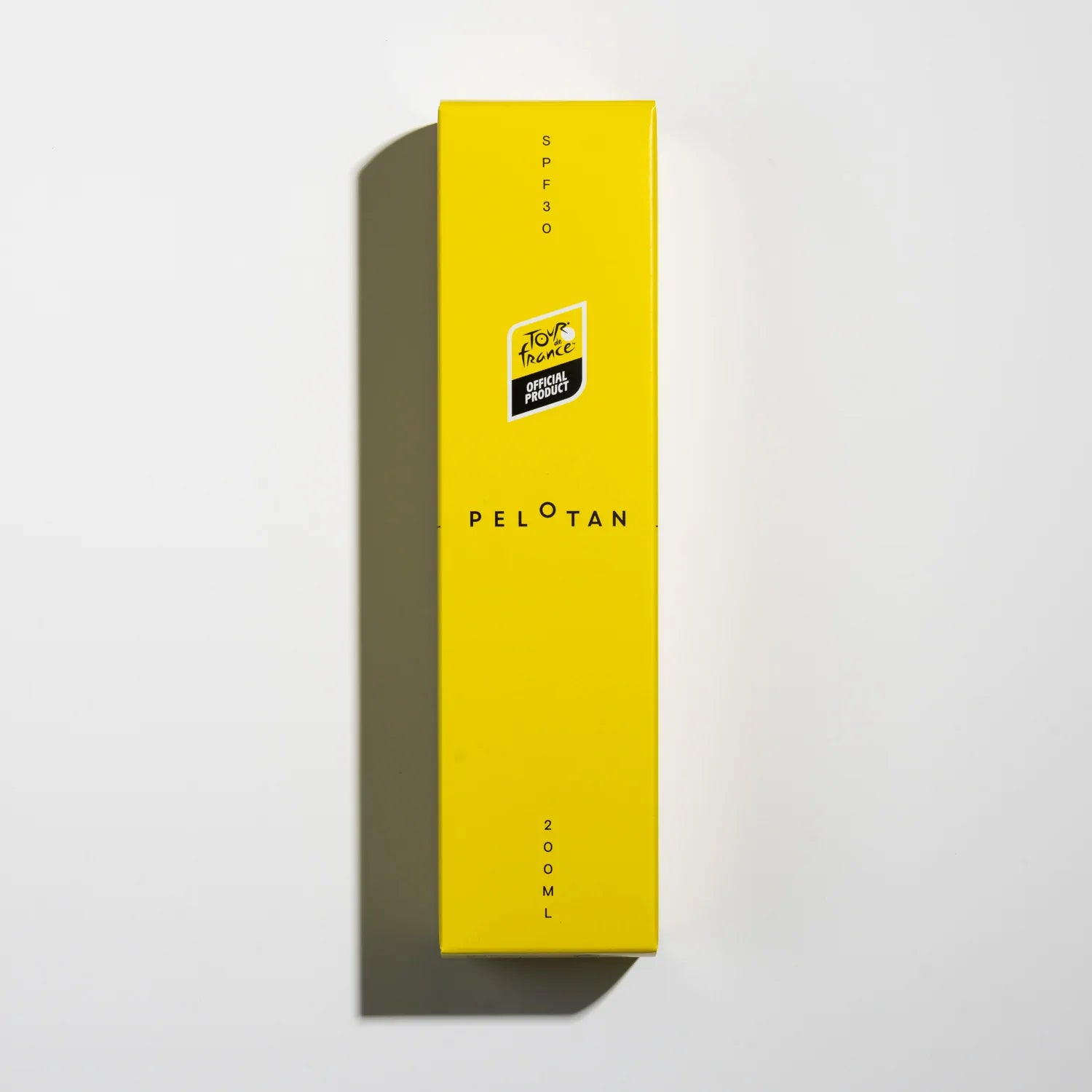 A photo showing the box of Pelotan’s 200ml sports sunscreen special edition - and official product of the tour de france