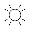 An icon of the sun, indicating UVA and UVB protection from Pelotan Performance Sunscreen