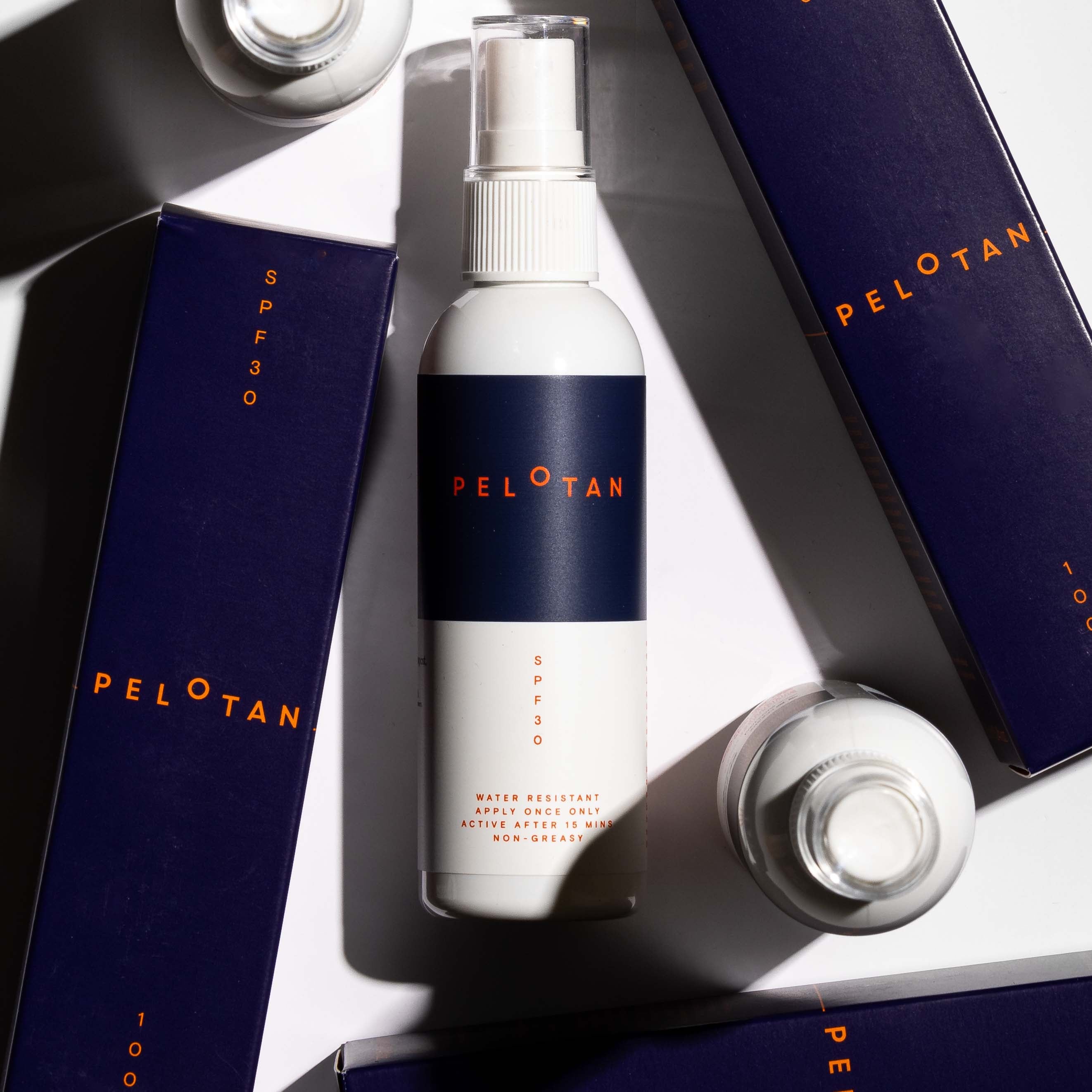 Pelotan 100ml Sunscreen Spray bottle - the best sports sunscreen