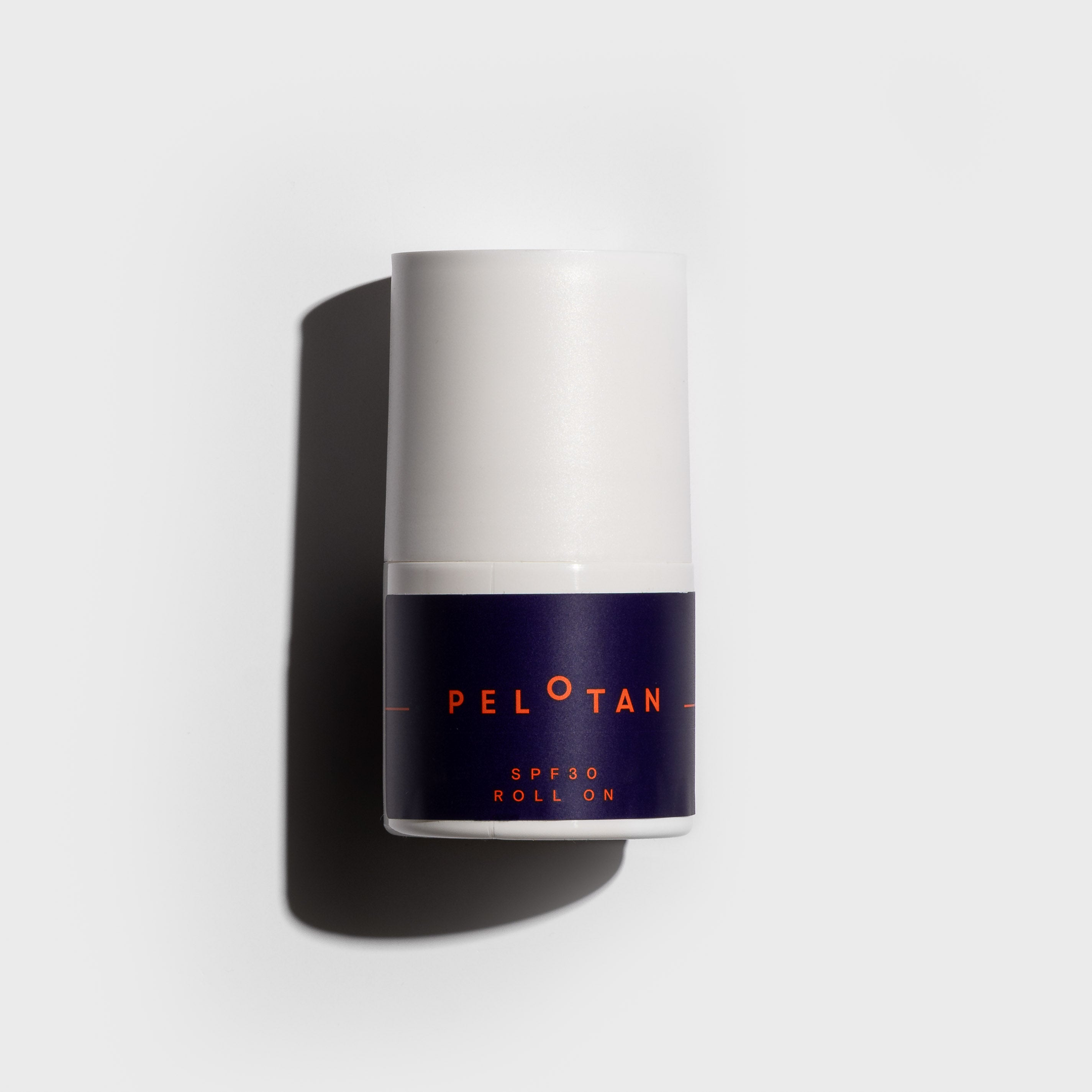 Photo of Pelotan, the best sports Sunscreen, in a 50ml Roll-On Bottle on a White Background
